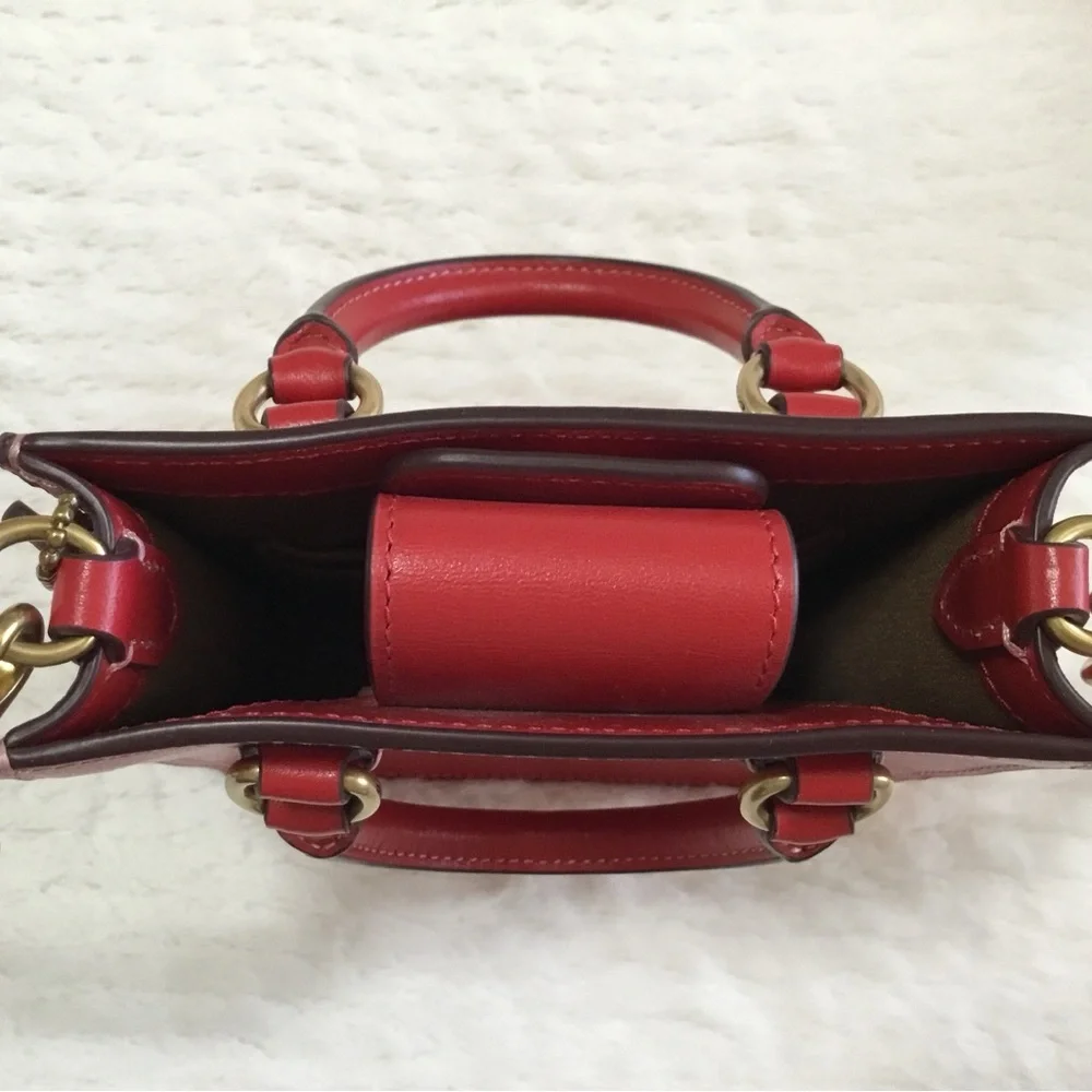 Coach And Disney Bags Disney X Coach North South Mini Tote With Minnie Mouse
